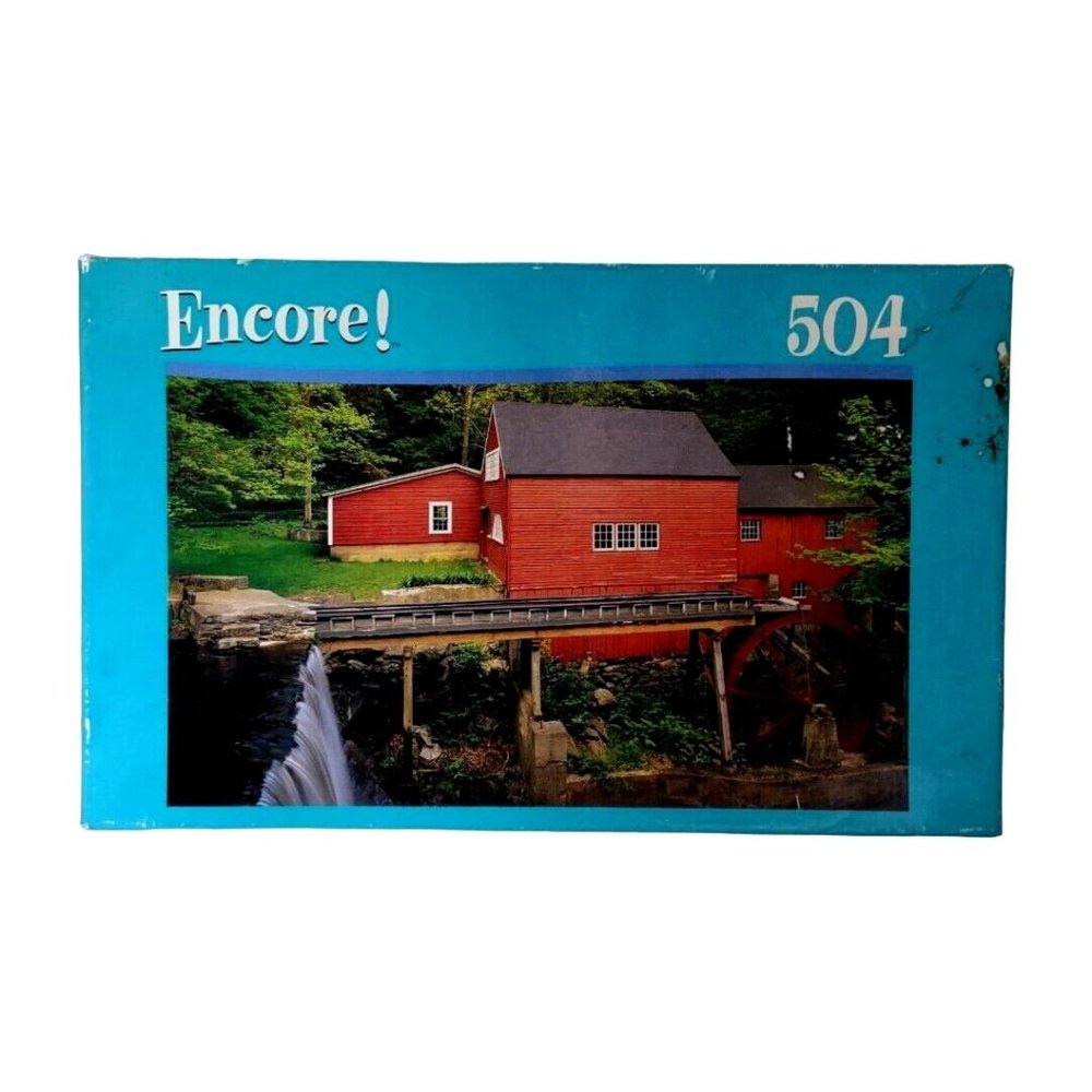 New Jigsaw Puzzle Encore 504 Pieces Wewaka Brook Connecticut  Factory Sealed Vtg